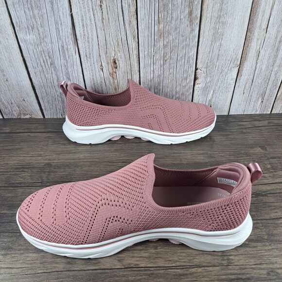 Skechers Go Walk 7 Amina Stretch Slip On Walking Shoes Women's Sz 11 Mauve NWOB - Picture 5 of 9